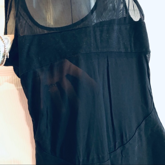 Sexy Black Sheer Cutout Dress - Picture 5 of 5